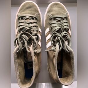 Adidas Olive Green High-Top Sneakers